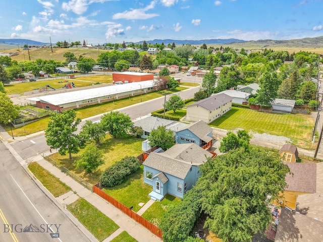 718 W Front, Livingston, MT 59047 - aerial perspective of suburban area featuring mountains