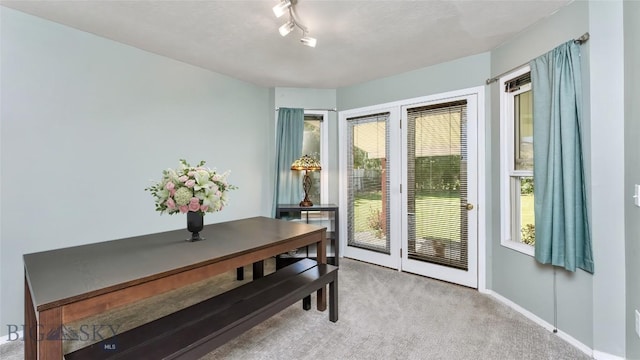 1008 E Missoula, Belgrade, MT 59714 - dining room featuring light colored carpet and healthy amount of natural light