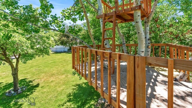 1008 E Missoula, Belgrade, MT 59714 - view of yard featuring a wooden deck