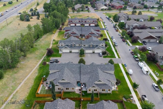 86 Tail Feather Unit C, Bozeman, MT 59718 - aerial view of property and surrounding area featuring nearby suburban area