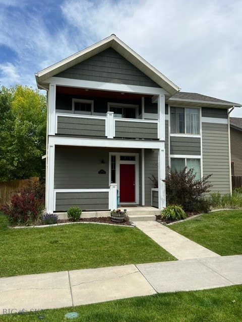 3885 Equestrian Ln, Bozeman, MT 59718 - view of front facade featuring a balcony
