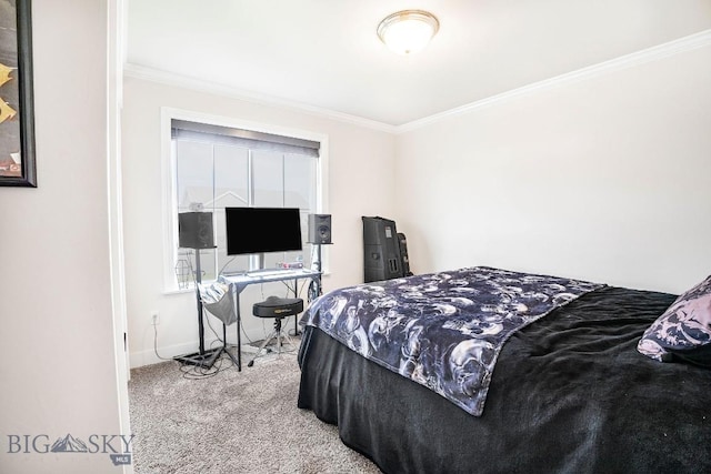 708 Pierre St, Belgrade, MT 59714 - carpeted bedroom with ornamental molding
