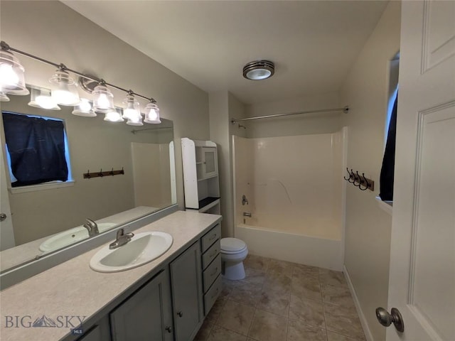 477 W River Rock, Belgrade, MT 59714 - full bathroom with vanity, shower / bathtub combination, and tile patterned floors