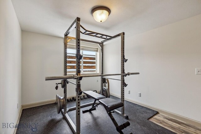 3609 Fieldstone W, Bozeman, MT 59715 - workout area with baseboards