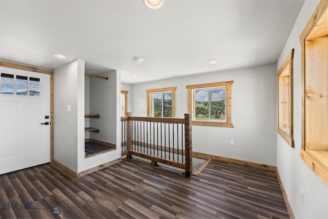 209 W Madison St, Virginia City, MT 59755 - entrance foyer featuring dark wood finished floors and recessed lighting