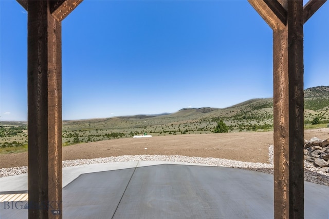 209 W Madison St, Virginia City, MT 59755 - view of patio / terrace with a mountain view