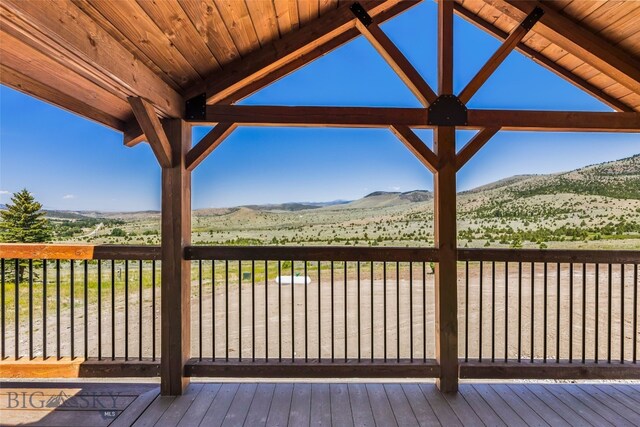 209 W Madison St, Virginia City, MT 59755 - deck with a mountain view