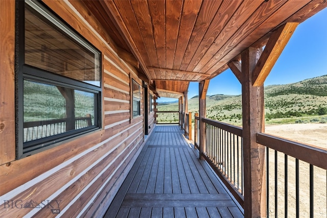 209 W Madison St, Virginia City, MT 59755 - deck with a mountain view