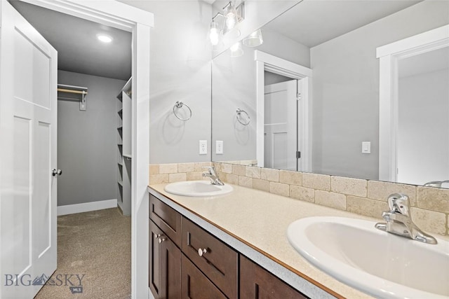 152 Goldcrest Ln, Bozeman, MT 59715 - full bath with double vanity and a spacious closet