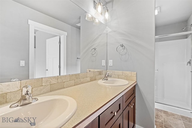 152 Goldcrest Ln, Bozeman, MT 59715 - bathroom with a stall shower and double vanity
