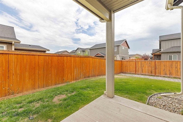 152 Goldcrest Ln, Bozeman, MT 59715 - fenced backyard featuring a residential view and a patio
