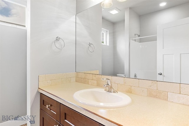 152 Goldcrest Ln, Bozeman, MT 59715 - bathroom with vanity and a shower