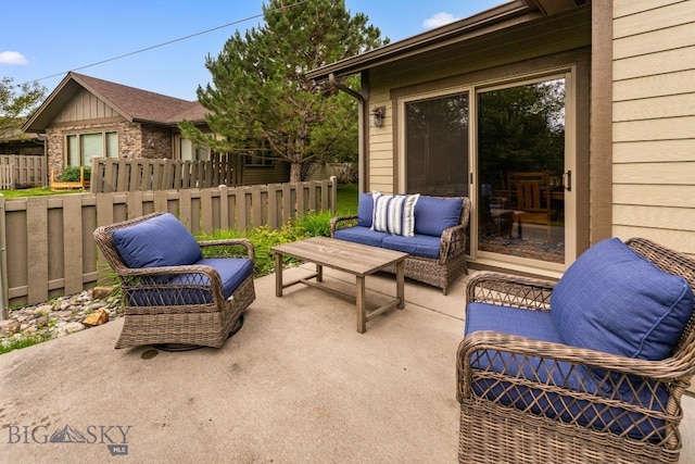 3300 E Graf Unit 26, Bozeman, MT 59715 - view of patio / terrace featuring an outdoor living space