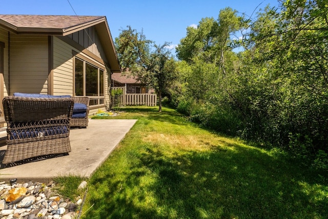 3300 E Graf Unit 26, Bozeman, MT 59715 - view of grassy yard featuring a patio area