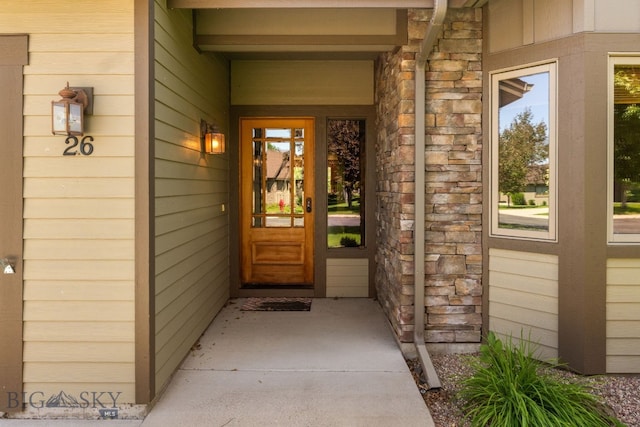 3300 E Graf Unit 26, Bozeman, MT 59715 - view of exterior entry with stone siding