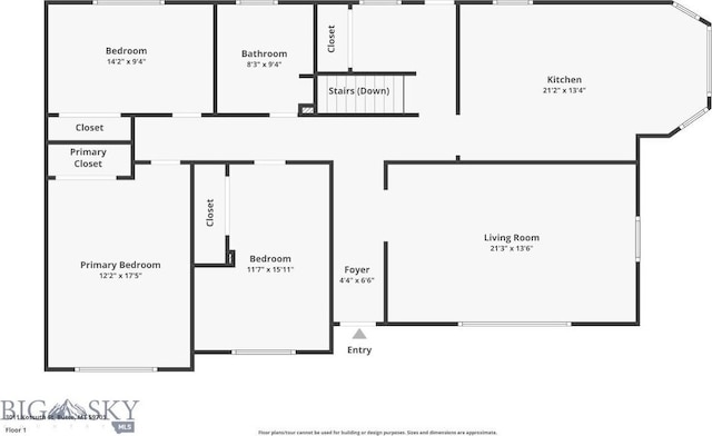 3011 Kossuth, Butte, MT 59701 - view of floor plan / room layout