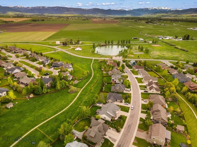 34 W Katina Ct, Bozeman, MT 59718 - aerial view of residential area with a water and mountain view