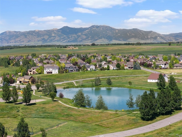 34 W Katina Ct, Bozeman, MT 59718 - view of mountain backdrop with a nearby body of water and nearby suburban area