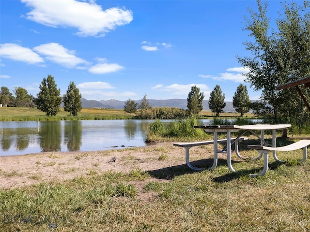 34 W Katina Ct, Bozeman, MT 59718 - water view with a mountain backdrop