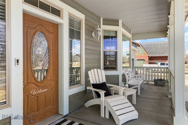 34 W Katina Ct, Bozeman, MT 59718 - property entrance with covered porch