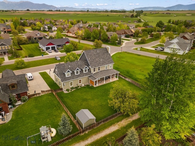 34 W Katina Ct, Bozeman, MT 59718 - aerial view of residential area with mountains