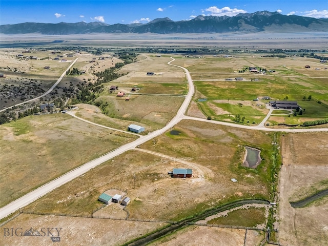 30 Hayfield Loop Trl, Ennis, MT 59729 - aerial view of property and surrounding area with mountains and rural landscape