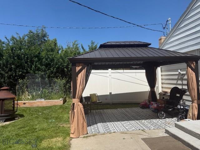 306 Juniper St, Anaconda, MT 59711 - view of patio / terrace with a gazebo
