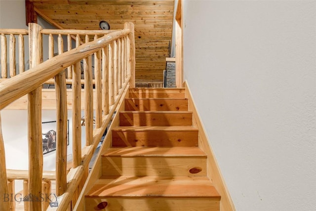 8 Ringneck Dr, Big Sky, MT 59716 - stairs with wooden walls