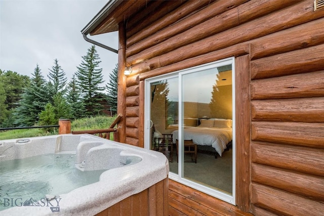 8 Ringneck Dr, Big Sky, MT 59716 - deck with a hot tub