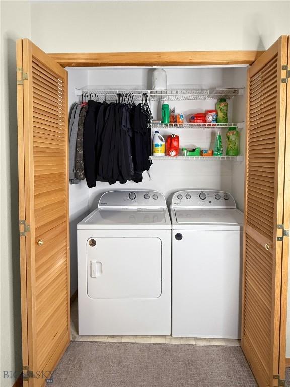 80 Aspen Leaf Dr Unit 7, Big Sky, MT 59716 - laundry area with washing machine and dryer