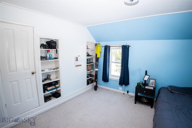 706 Locust St, Anaconda, MT 59711 - carpeted bedroom featuring lofted ceiling and baseboards