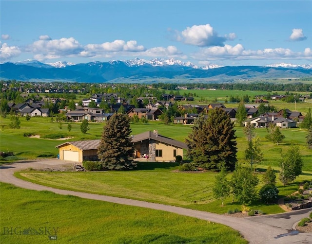 1520 Black Bull Trl, Bozeman, MT 59718 - aerial perspective of suburban area featuring a mountainous background