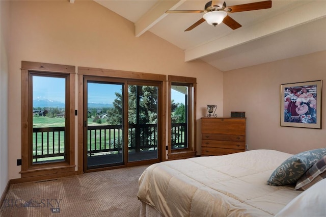 1520 Black Bull Trl, Bozeman, MT 59718 - carpeted bedroom featuring access to exterior