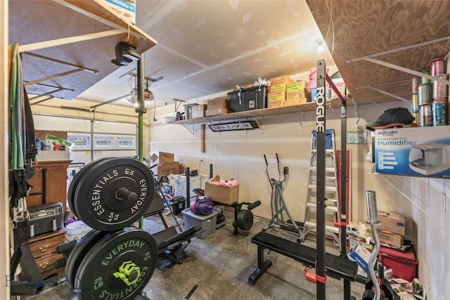 1110 Biehl Unit C, Belgrade, MT 59714 - exercise room featuring a garage