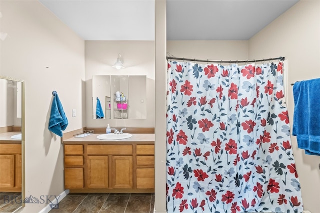 1110 Biehl Unit C, Belgrade, MT 59714 - full bathroom with vanity and a shower with shower curtain