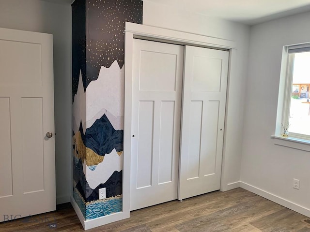 801 Pleiades Pl, Livingston, MT 59047 - unfurnished bedroom featuring wood finished floors and a closet