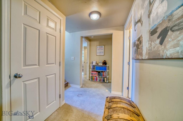 215 N 4th St Unit B, Manhattan, MT 59741 - corridor with carpet and baseboards