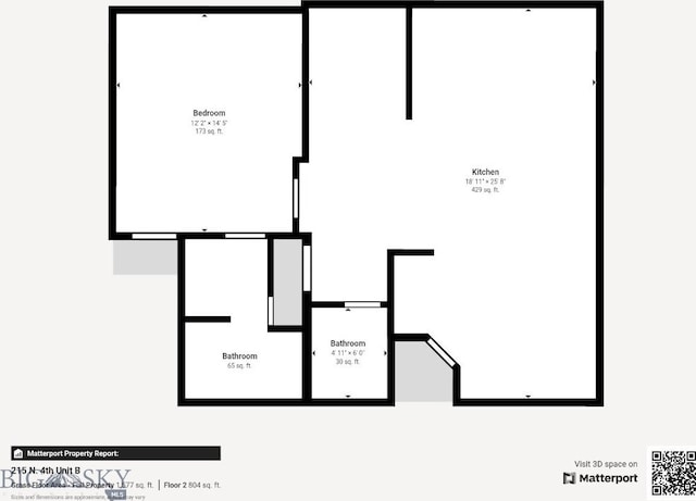 215 N 4th St Unit B, Manhattan, MT 59741 - view of floor plan / room layout