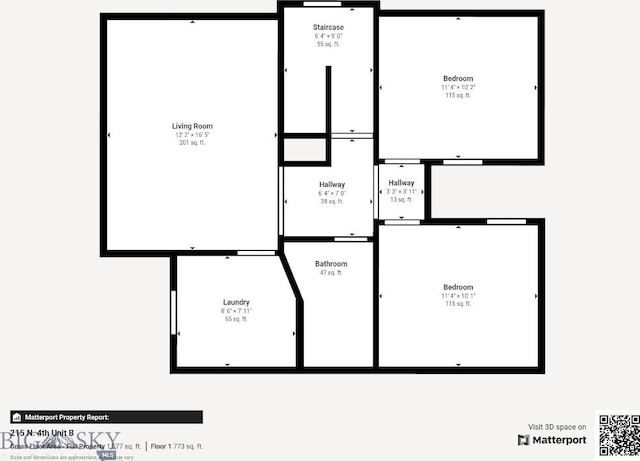 215 N 4th St Unit B, Manhattan, MT 59741 - view of home floor plan