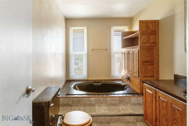 34 Mammoth Dr, Butte, MT 59701 - bathroom with a garden tub and vanity