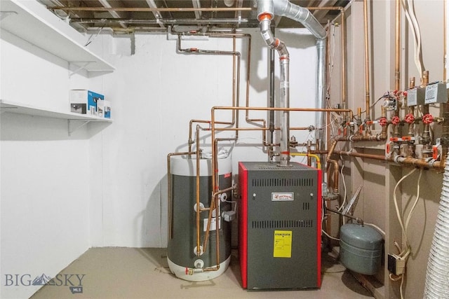 34 Mammoth Dr, Butte, MT 59701 - utilities with gas water heater and a heating unit