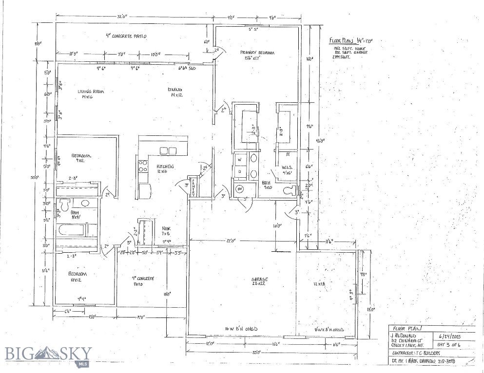 312 Dunham Ct, Seeley Lake, MT 59868 - view of home floor plan