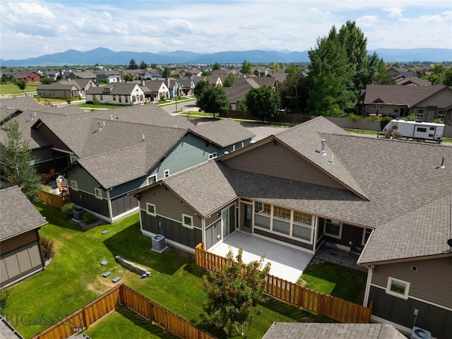 5479 Annie St, Bozeman, MT 59718 - aerial perspective of suburban area featuring a mountain backdrop