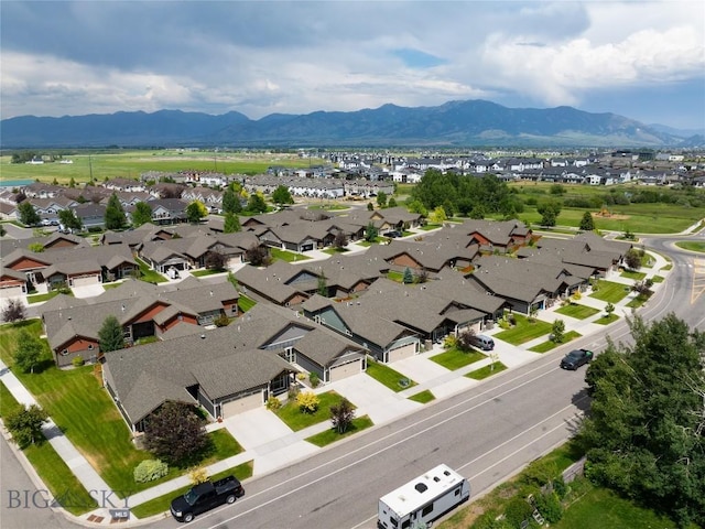 5479 Annie St, Bozeman, MT 59718 - aerial view of residential area featuring a mountain backdrop