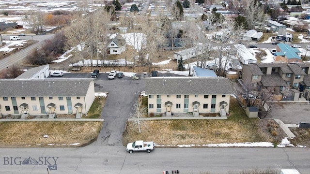 45 Chestnut Grove Ave, Bozeman, MT 59718 - snowy aerial view with a residential view