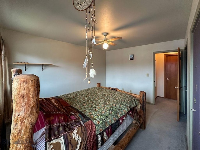 45 Chestnut Grove Ave, Bozeman, MT 59718 - bedroom with light colored carpet and ceiling fan