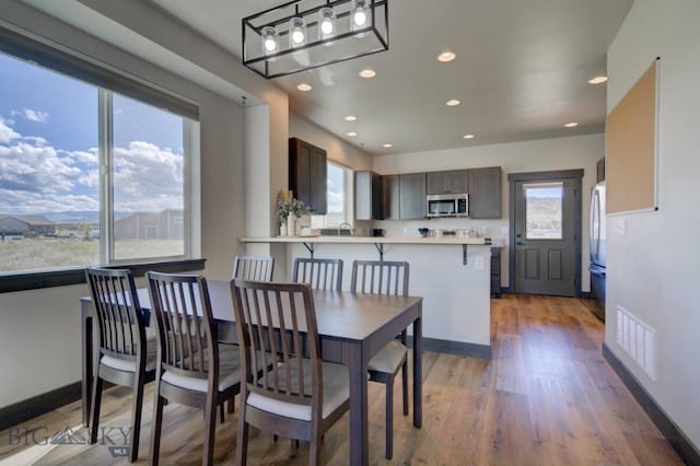 421 Otis Ave, Ennis, MT 59729 - dining room featuring recessed lighting and light wood-type flooring