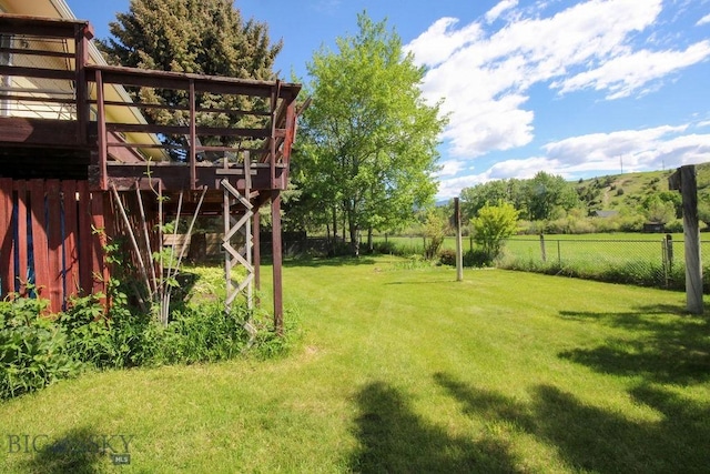1716 S Rouse, Bozeman, MT 59715 - view of yard with a deck