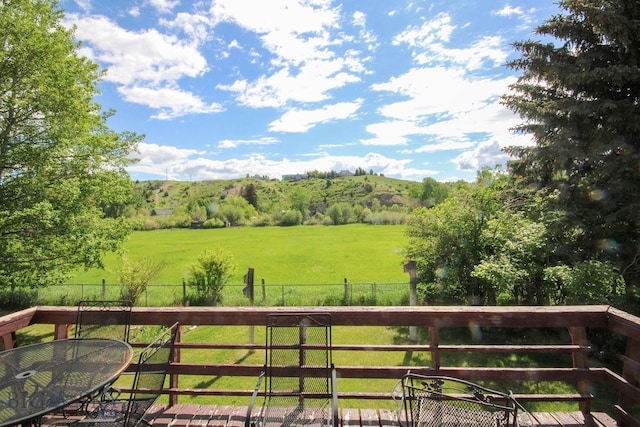 1716 S Rouse, Bozeman, MT 59715 - balcony with a view of rural / pastoral area and outdoor dining space