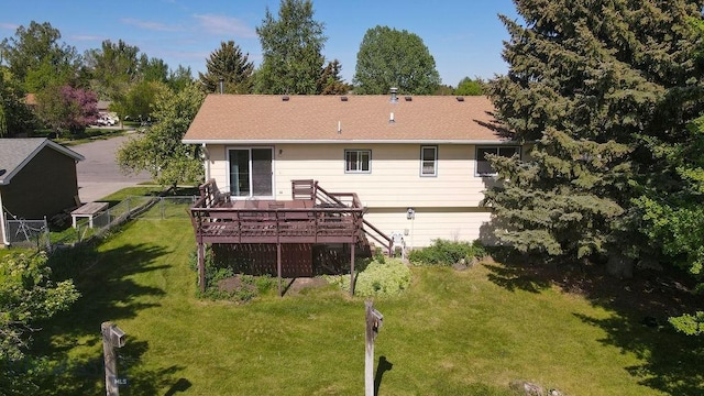 1716 S Rouse, Bozeman, MT 59715 - back of house with a deck